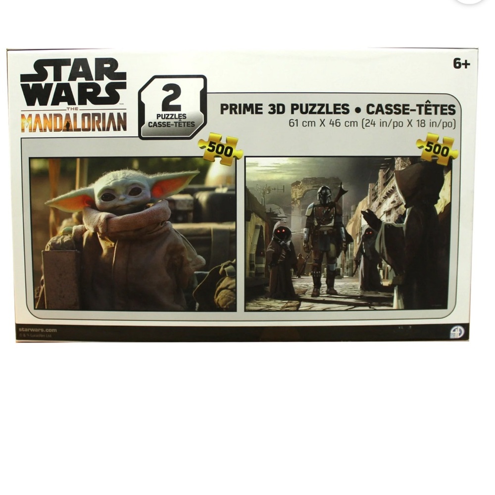 Star Wars The Mandalorian Prime 3D Puzzles 2 Pack NEW sealed Box